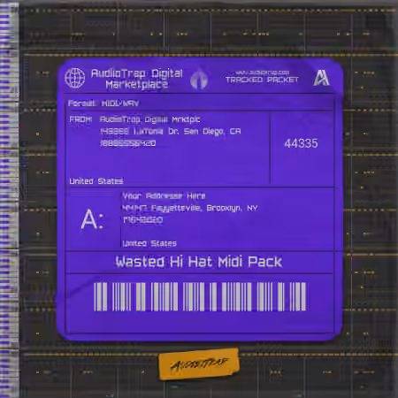 ATDM x @prodbybeighk Wasted Hi Hat Midi Pack [WAV, MiDi]