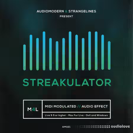 Audiomodern StrangeLines STREAKULATOR [Ableton Live, Max for Live]
