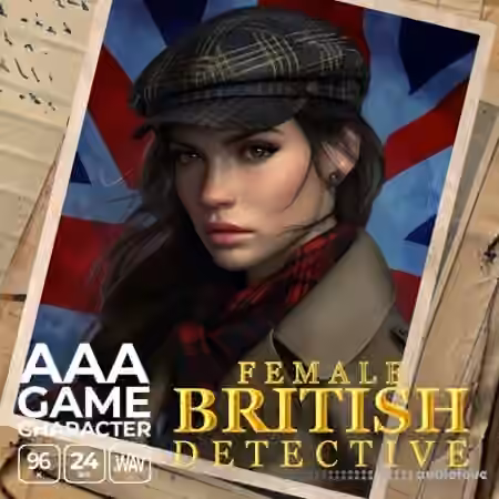 Epic Stock Media AAA Game Character British Female Detective [WAV]