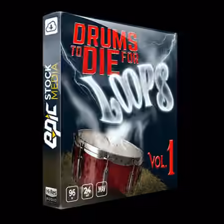 Epic Stock Media Drums To Die For Loops Vol.1 [WAV]
