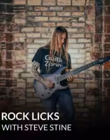 GuitarZoom Rock Licks with Steve Stine 2020 [TUTORiAL]