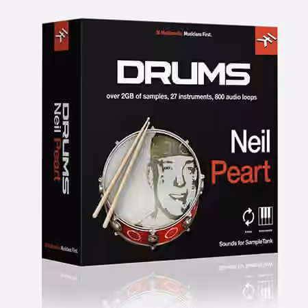 IK Multimedia Neil Peart Drums for SampleTank 3/4 [SampleTank]