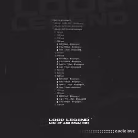 Loop Legend Midi Kit (400 Drum Midi) [Synth Presets]