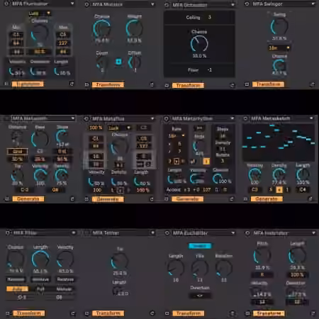Manifest Audio MIDI Toolset 001 [Max for Live]
