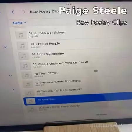 Paige Steele Raw Poetry Vocal Sample Pack [WAV]
