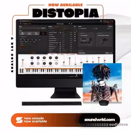 Soundwrld Dystopia (Analog Lab V Bank + One Shot Kit) [WAV, MiDi, Synth Presets]
