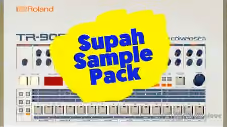 Supah Dupah Roland TR-909 round-robin Sample-Pack (lo-fi) [WAV]