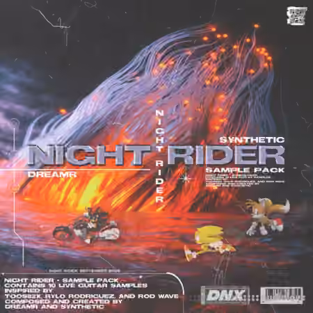 Synthetic x Dreamprod Night Rider Sample Pack (10) Guitar Samples [WAV]