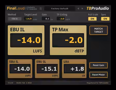 TBProAudio FinalLoud v1.0.3 [WiN]