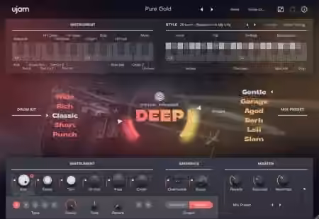 UJAM Virtual Drummer DEEP v2.1.1 [WiN, MacOSX]
