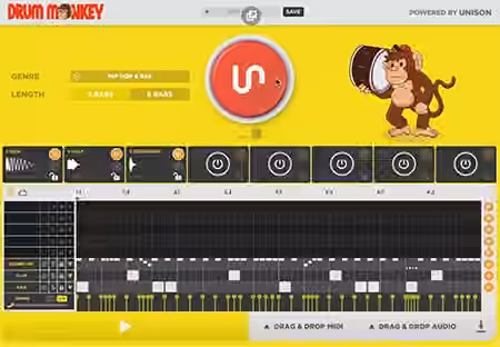 Unison Drum Monkey Factory Library V9