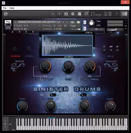 Vip Soundlab Sinister Drums HD [KONTAKT]