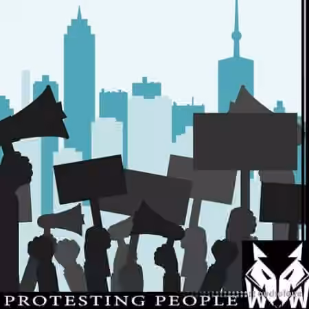 West Wolf Protesting People [WAV]